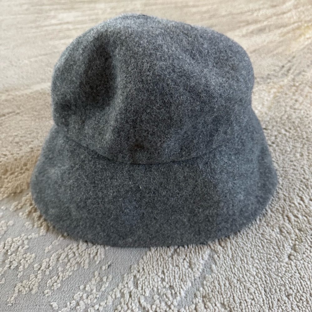 Vintage Scala gray wool bucket hat winter one size